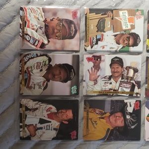 Collectable Nascar cards in protective plastic